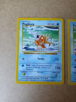 Pokemon TCG Magikarp 35/102 Shadowless 2x Card Lot LP Condition - Image 2