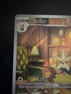 Herdier White Flare Illustration Rare Card 155/086 - Image 2