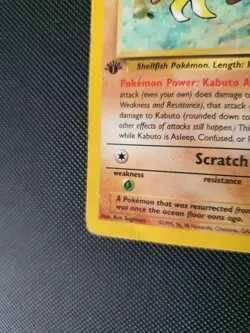 Pokemon Card WOTC Kabuto 50/62 Fossil 1st Edition - Image 2