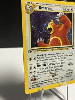 Ursaring 15/75 1st Edition Neo Discovery Holo Pokemon Card 2001 WOTC Vintage MP - Image 2