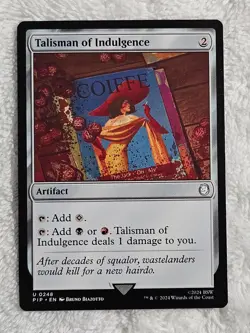 MTG Talisman of Indulgence #248 Universes Beyond: Fallout Magic Card U NM - Image 2
