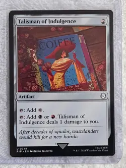 MTG Talisman of Indulgence #248 Universes Beyond: Fallout Magic Card U NM - Image 4