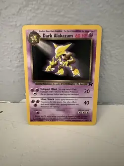 Pokemon TCG Dark Alakazam Card 18/82 Non-Holo, Vintage, LP Condition - Image 1