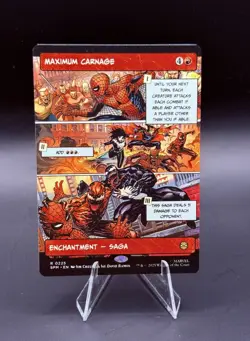 Spider-Man Magic the Gathering Maximum Carnage #0225 Rare Showcase Card NM - Image 1
