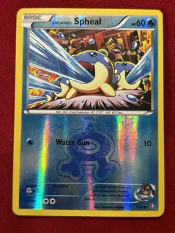 Pokemon TCG Card 2015 Double Crisis - Team Aqua's Spheal 3/34 Reverse Holo NM - Image 1