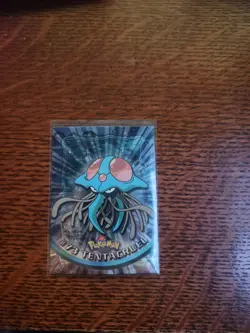 Pokemon Card TOPPS Tentacruel #73 TV Animation Black Logo Holo FOIL Textured NM - Image 1