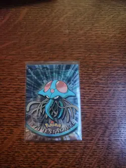 Pokemon Card TOPPS Tentacruel #73 TV Animation Black Logo Holo FOIL Textured NM - Image 2