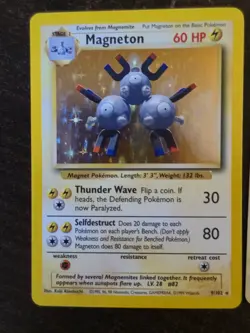 Pokemon 2 Holo Cards Lot Vintage Holo Magneton Base Set Smeargle Holo Legends - Image 2