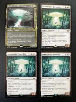 MTG- Unidentified Hovership x4 - Duskmourn (1x Showcase, 3x Regular) - Image 1