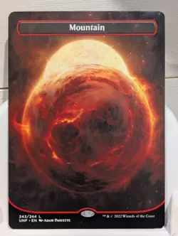 Mountain (243) (Borderless) Unfinity Regular MTG NM - Image 1