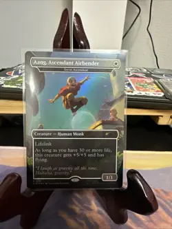 MTG Secret Lair Avatar Aang, Ascendant Airbender (Rainbow Foil) 2291 NM - Image 1