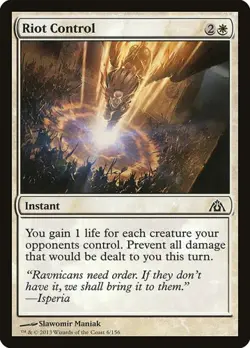 Riot Control - Foil Dragon's Maze MP MTG - Image 1