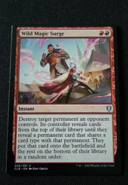 MTG - Wild Magic Surge - Battle for Baldur's Gate - NM Uncommon #206 Non Foil - Image 1