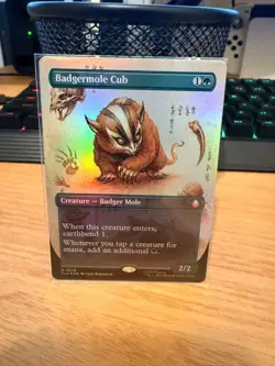 Badgermole Cub (Borderless) Foil- Avatar: The Last Airbender NM MTG - Image 1