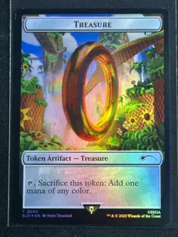 Magic the Gathering MTG Sonic Secret Lair Treasure Rainbow Foil Artifact SP 2 - Image 1