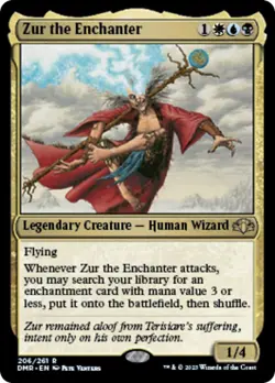 Zur the Enchanter 206 NM Foil Dominaria Remastered MTG EN - Image 1