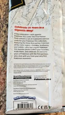 Pokemon 25th Anniversary First Partner Pack and Binder IN HAND SEALED - Image 2