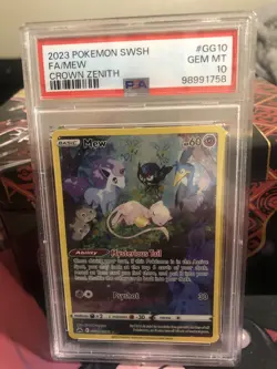 2023 POKEMON SESH FA/MEW CROWN ZENITH CARD#GG10 PSA 10 - Image 2