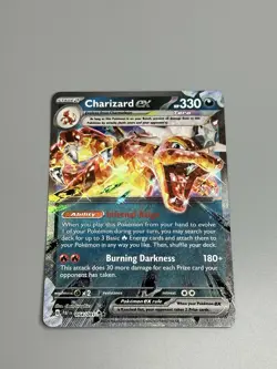 Charizard ex Pokemon TCG Paldean Fates 054/091 Full Art Double Rare - Image 1