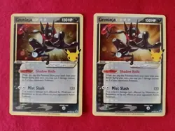 2x Pokemon TCG Greninja Gold Star SWSH144 Black Star Promo LP - Image 1