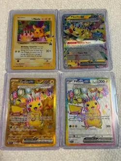 Pokemon- Pikachu Lot 10x- Surging Sparks, Vmax, 151, Celebrations, etc. See 636996769739 - Image 2