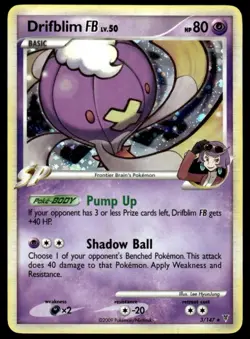 Pokemon TCG Drifblim FB Holo Platinum - Supreme Victors #3 Basic/Rare Holo - Image 1