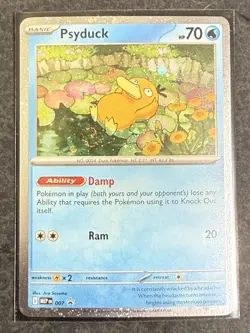 Psyduck 007 Black Star Promo Holo Mega Evolution Pokemon Card NM - Image 1