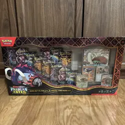 Pokemon TCG Paldean Fates Great Tusk ex & Iron Treads ex Premium Collection - Image 1