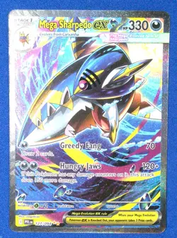 Pokemon MEGA SHARPEDO EX 127/094 - Phantasmal Flames -SPECIAL ILLUSTRATION RARE - Image 1