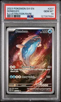 POKEMON PSA 10 DONDOZO ILLUSTRATION RARE 207/198 SCARLET e VIOLET ENGLISH 2023! - Image 1