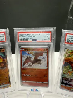 Pokemon 3x PSA 10 Japanese Charizard Lot - Image 2