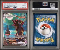 PSA 8 Umbreon VMAX #215 Alternate Full Art Secret Pokemon SwSh Evolving Skies - Image 3