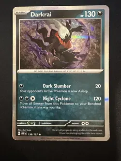 POKEMON TCG DARKRAI 136/197 OBSIDIAN FLAMES RARE HOLO ENGLISH - Image 1