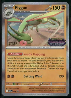 Flygon MEP 016 STAFF - Pokemon TCG Phantasmal Flames 2025 Promo NM - Image 1
