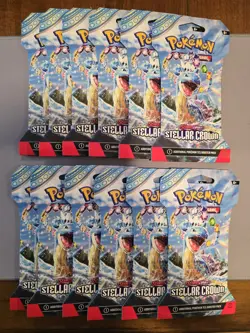 Pokemon Stellar Crown Sleeved Booster Packs X12 - Image 1