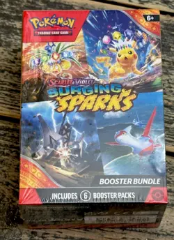 Pokemon TCG: Scarlet & Violet - Surging Sparks Booster Bundle SEALED 6 Packs NEW - Image 1