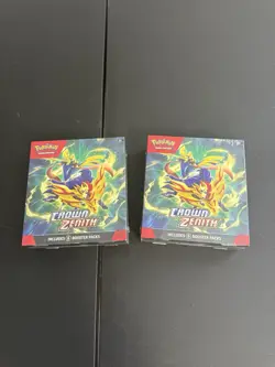 Pokemon TCG (LOT OF 2) Crown Zenith Booster Bundle BRAND NEW SEALED - Image 1