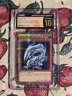 CGC 10 YUGIOH BLUE-EYES WHITE DRAGON 25TH ANNIVERSARY - Image 1