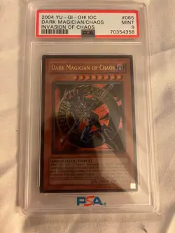 2004 YU-GI-OH! INVASION OF CHAOS IOC-065 Dark Magician Of Chaos PSA 9 - Image 1