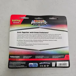 Pokemon TCG Prismatic Evolutions Tech Sticker Collection Sylveon Promo Card New - Image 2