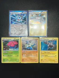 5x Lot BW Plasma Storm Set Rare Zebstrika Lucario 78/135 Holo Pokemon Card - Image 2