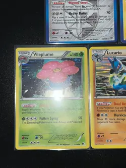 5x Lot BW Plasma Storm Set Rare Zebstrika Lucario 78/135 Holo Pokemon Card - Image 3