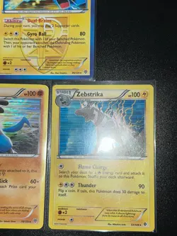 5x Lot BW Plasma Storm Set Rare Zebstrika Lucario 78/135 Holo Pokemon Card - Image 5