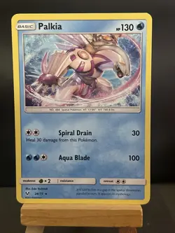Pokemon Card Palkia 24/73 Rare Shining Legends Holo NM - Image 1