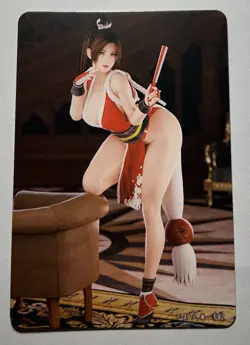 SEXY HEROINE WAIFU Mai Shiranui THE KING OF FIGHTERS ACG PREMIUM HOLOFOIL CARD M - Image 2