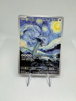 Pokemon Lugia Starry Night Van Gogh Beautiful Moon ACG Star Trading Card NM - Image 1