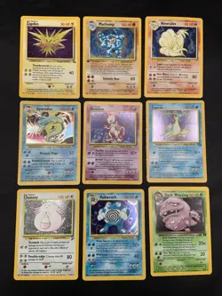 Vintage Holo Rare Pokemon Card Lot WOTC 1999 Era Collection MP/HP Mewtwo - Image 1