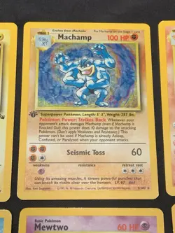 Vintage Holo Rare Pokemon Card Lot WOTC 1999 Era Collection MP/HP Mewtwo - Image 3