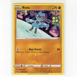 Pokemon TCG Riolu 090/185 Swsh04: Vivid Voltage Regular Common Card EN-NM 2020 - Image 1
