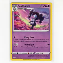 Pokemon TCG Gothorita 074/189 Swsh03: Darkness Ablaze Regular Card EN-NM 2020 - Image 1